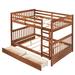 Dorethea Twin Over Twin 2 Drawer Standard Bunk Bed by Harriet Bee in Brown | 64.6 H x 42.9 W x 80 D in | Wayfair 5F36F002D8E949F6AEF6A392860156D9