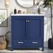 Winston Porter Milarain 30 Single Bathroom Vanity w/ Top Wood/Plastic in Blue | 34 H x 30 W x 18 D in | Wayfair 0E651CCFA822441E951FA92452DC3ED9