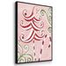 The Holiday Aisle® Candy Cane Holiday I Framed On Canvas Print Canvas, Solid Wood in Gray | 37 H x 25 W x 1.5 D in | Wayfair