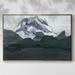 Millwood Pines Summit - Floater Frame Print on Canvas Canvas, Solid Wood in Black/White | 25 H x 17 W x 2 D in | Wayfair