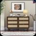 Red Barrel Studio® Jerrah 6 - Drawer Dresser Wood in Brown | 32.75 H x 52 W x 15.75 D in | Wayfair E581D3908B724D399D0ED70F725FF7B2