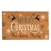 The Holiday Aisle® Christmas 30 in. x 18 in. Outdoor Door Mat Coir in Brown | 30 H x 18 W x 0.75 D in | Wayfair 27733C6130174BEDB6E2D6271DF58C23