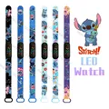 Stich kinder Uhren Cartoon Anime figur disney puppen Leucht Armband Uhr LED Touch Wasserdichte Sport