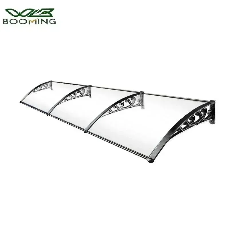 Tür- und Fenstermarkise, große Größe, PC-Platine-Abdeckung, Außenterrasse, Überdachung, Sonnenschutz, Fenster, Traufe, Regenschutz, Markise, Aluminium-Pergola Image