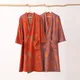 Cotton Gauze Chinese Style Placket Bathrobe Breathable Absorbent Quick-Drying Bathrobe Can Wear