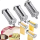 Pasta Maker for KitchenAid Pasta Roller Spaghetti Cutter Fettuccine Cutter Adjustable Stainless