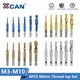 XCAN Taps Combined Tap and Drill Set HSS Hex Shank Metric Tap Machine Plug Tap Thread Tap Drill Hand