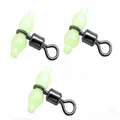 Girevole con cuscinetto a sfera luminoso da pesca 5 pz/lotto 2 # 4 # Anelli solidi Connettore da pesca Accessori per ganci per attrezzatura da pesca per barche oceaniche
