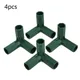 4Pcs Greenhouse Frame Canes Building Connector 16mm Plastic Connectors Outdoor Garden Structure