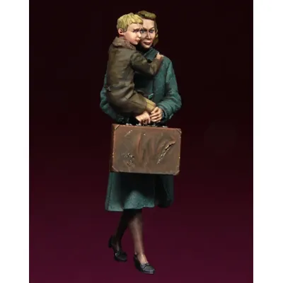 1/35 harz Figuren Modell Kit-C192 Europäischen Flüchtlinge Unmontiert unlackiert