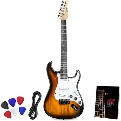 LyxPro CS 39" Electric Guitar Kit, Electric Guitar Beginner Kits with 6 Picks and More!