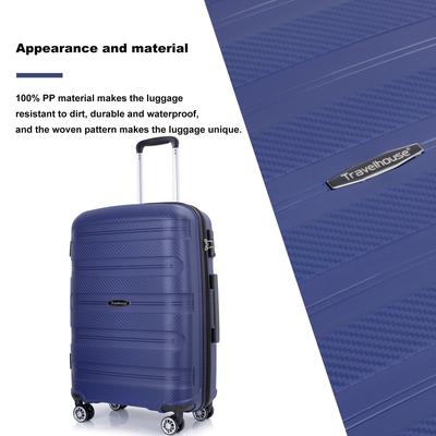 Luggage Expandable 3PC Sets PP Hardshell Lightweight Durable Suitcase with Spinner Wheels & TSA Lock, Carry on Travel Luggage