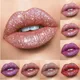 Pudaier Lipstick Glitter Lip Gloss Diamond Shimmer Pigment Metallic Glossy Lip Gloss Matte to