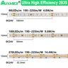 LED-Licht leiste mit ultra hoher Wirksamkeit 190 ~ 2835 lm/w, 270,180,90LEDs/m LED-Band DC24V, super energie sparende LED-Leuchten, IP20