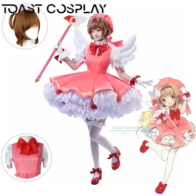 Sakura Cosplay Anime Sakura Card Captors Cosplay Kostüm Sakura Card Captor Rollenspiel Uniform Image