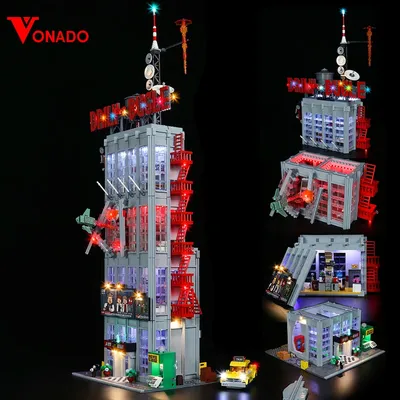 Vonado LED-Beleuchtungsset für 76178 Daily Bugle Bausteine-Set (Modell NICHT im Lieferumfang enthalten), Ziegel-DIY-Spielzeug Image
