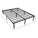 Heavy Duty Non-Slip Bed Frame With Steel Slats, Easy Assembly, Up to 350 lbs, Twin/Full/Queen