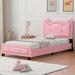 Lively Color Twin Size Upholstered Platform Bed with Headboard(79.5"Lx43"W)