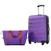 24" Expandable Luggage w/Travel Bag Spinner Suitcase w/TSA Lock,Purple