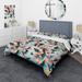 Designart "Multicolor Pastel Color Geometric Fusion " Modern Bedding Set With Shams