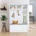 Entryway Hall Tree with Flip Shoe Storage Cabinet with Storage Bench - 47.2''W x 15.7'' D x 71.3'' H