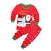 Boys Pajamas for Baby Girls Boys Christmas Santa Xmas Pajamas Set Cotton Pjs Toddler Sleepwear Kids Clothes Set Gifts for Women Pink Toddler Sweatshirt 5T Girl Baby Boy Romper Outfit