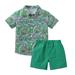 Shiningupup Boys 2 Piece Outfits Hawaii Shorts Sets Button Down Short Sleeve Shirt and Shorts Gifts Bulk Adult 0 3 Months Baby Boy Clothes Fall Winter Pants Baby Rompers Boy Short Sleeve