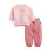 Toddler Girls Fall Winter Outfits Long Sleeve Sweatshirt Tops and Long Sweatpants Set Kids Sweatsuit