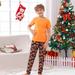 Winter Savings !2023 Halloween Family Pajamas Halloween Pumpkin Print Short Sleeve Round Neck Halloween Sleepwear Family Pajama Set Lounge Set Two-piece Kid Set Halloween Family Pajamas Matching Sets