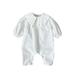Baby Girls Boys Solid Cotton Autumn Long Sleeve Collar Romper Jumpsuit Clothes Toddler Boys Shirt Toddler Boys Clothes 4T Baby Boy Rompers 3 6 Months Fall Baby Bodysuit Boy Winter
