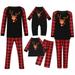 Matching Sets Loungewear 2 Piece Christmas Parent-child Set Elk/Xmas Graphic Print Homewear Pajamas Two-piece Child Set Red Size 3 Years