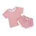Shiningupup Boys Girls Short Sleeve Tops T Shirts and Shorts Sets Summer Baby 2Pcs Sets for Babies Gifts for Toddlers Bulk Toddler Boy Shirts Baby Boy Romper Outfit Baby Bodysuit Boy Set