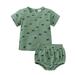 Toddler Boys Short Sleeve Cartoon Prints T Shirt Tops Shorts Child Kids Set&Outfits Toddler Shirts Boy Baby Boy Clothes 0 3 Months Baby Boy Rompers 3 6 Months Pack Baby Bodysuit Girl Winter