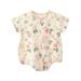 Baby Boy Girl Floral Short Sleeve Romper Onesie Bodysuit Jumpsuit Outfits Baby Outfit 0 3 Months Baby Boy Clothes Baby Sweatshirt Romper Boy Baby Bodysuit Long Sleeve Girl