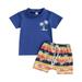 Toddler Shorts Sets Boys Suit Printed T Shirt Casual Shorts Two Piece Coconut Beach Casual Short Sleeve Suit Girls Size 6 Boys Toddler Sweatshirt Boys Baby Boy Rompers 12 Months