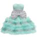 APEXFWDT Toddler Baby Girl Tutu Dress Sleeveless Party Formal Dress Little Girls Mesh Lace Wedding Gown Tulle Dress with Bowknot