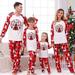 YYDGH Christmas Pajamas for Family Christmas Pjs Xmas Tree Santa Claus Snowman Cute Reindeer Family Matching Outfits Merry Christmas Sleepwear