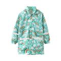 Spring Savings Clearance Lindreshi Rain Jacket Kids Clearance Rainy Season Children s Raincoat Jacket Cute Print Hooded Mid-length Jacket with Pockets