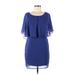 Cotton Candy Casual Dress - Popover: Blue Dresses - Women's Size Medium