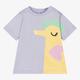 Stella Mccartney Kids Girls Purple Cotton Seahorse T-Shirt