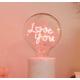 Love You Led Light Bulb - Screw Down Table Top Fitting E27 Edison Dimmable