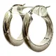 Chanel CC silver earrings