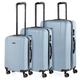 ITACA - Gepäck-Sets, Reisekoffer, Reisekoffer Set, Kofferset, Hartschalenkoffer, Trolley-Set, Luggage - Große Auswahl an Koffer & Trolleys für Jede Reise! 71100, Hellblau