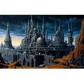 Wooden Adult Jigsaw Puzzle 1000 Piece, Fantasy Fortress Castle In Sky, Steampunk City Brain Challenge Jigsaw Puzzle 75X50Cm