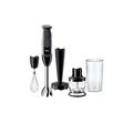 Braun Multiquick 5 Vario Hand Blender (SS Blending Shaft+1.5C Chopper+ Masher + Whisk+ Beaker), MQ5027, Black