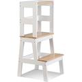 Little Nation Oscar Learning Kitchen Helper Tower Stable and Safe Smart Design - Multi-use Step Stool