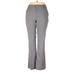 Nine West Dress Pants - Mid/Reg Rise Boot Cut Boot Cut: Gray Bottoms - Women's Size 10