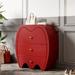 LORENZO American Light Luxury Solid Wood Drawer Cabinet St Solid Wood Accent Chest in Red | 35.4 H x 31.4 W x 15.7 D in | Wayfair 04MN157P4DVMHO88