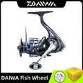 DAIWA-Moulinet de pêche de qualité supérieure avec roue tournante en métal et longues tiges de mer