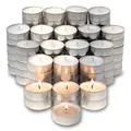 Boîte de 50 bougies chauffe-plat sans fumée avec 2 heures de temps de brûlure arc-en-ciel blanc